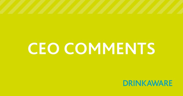 Drinkaware CEO Comments Blog