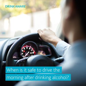 When is it safe to drive the morning after drinking alcohol